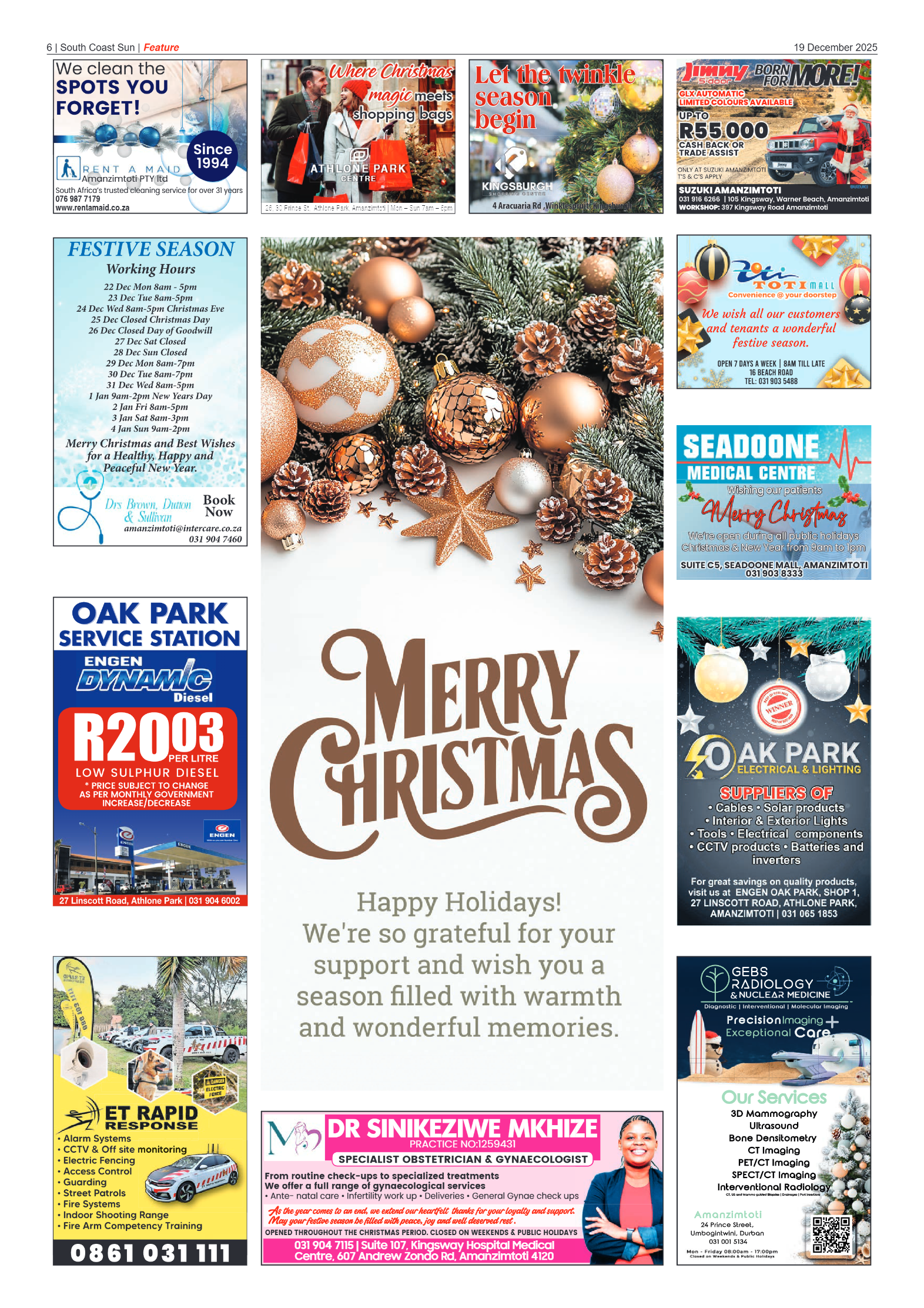 South Coast Sun 19 December 2025 page 6