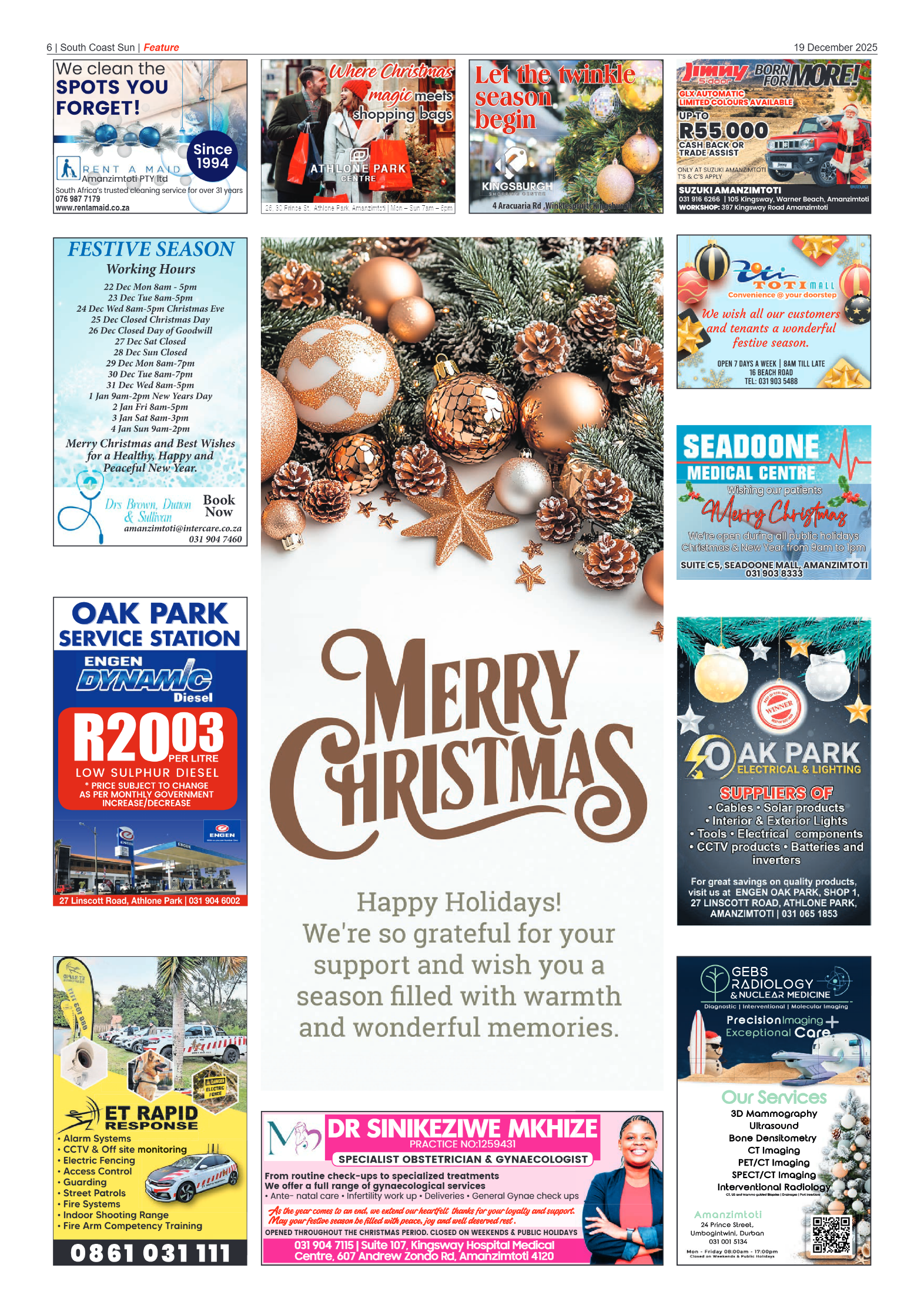 South Coast Sun 19 December 2025 page 6