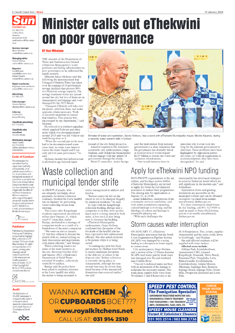 South Coast Sun 19 January 2024 page 2