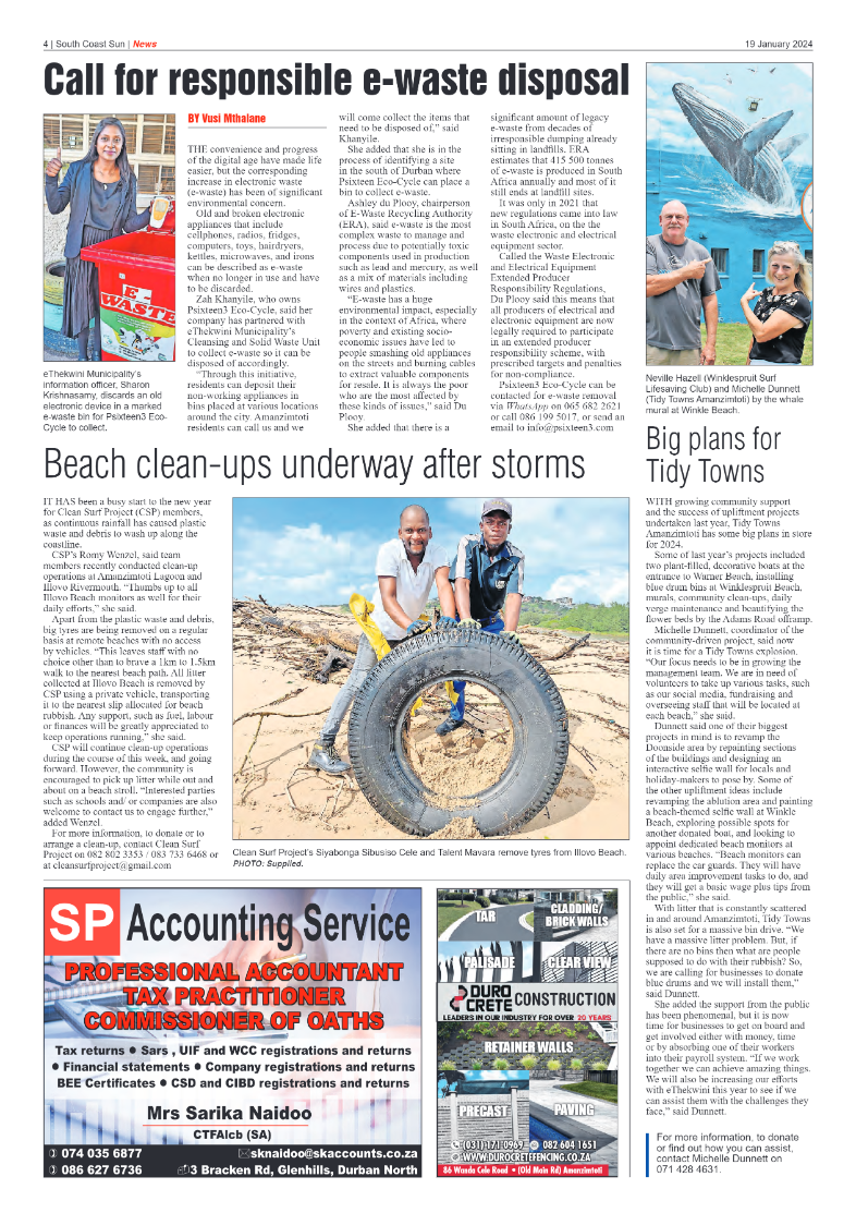 South Coast Sun 19 January 2024 page 4