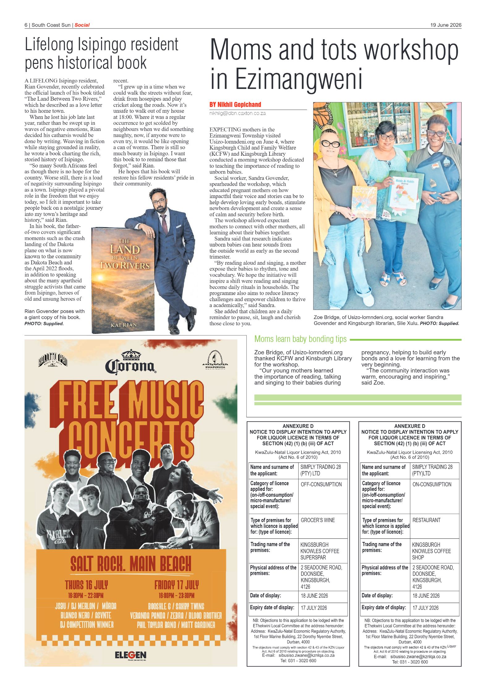 South Coast Sun 19 June 2026 page 6