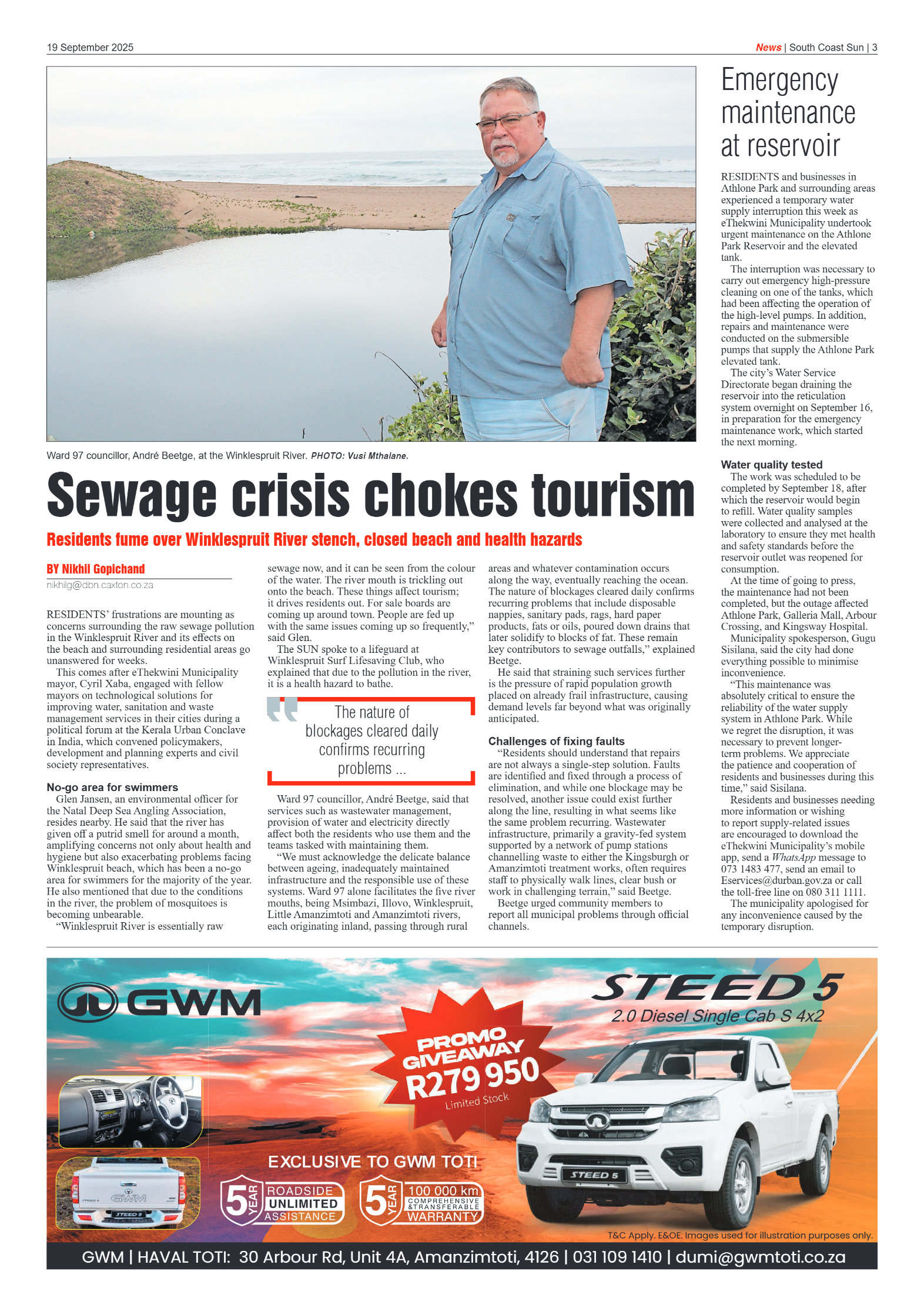 South Coast Sun 19 September 2025 page 3