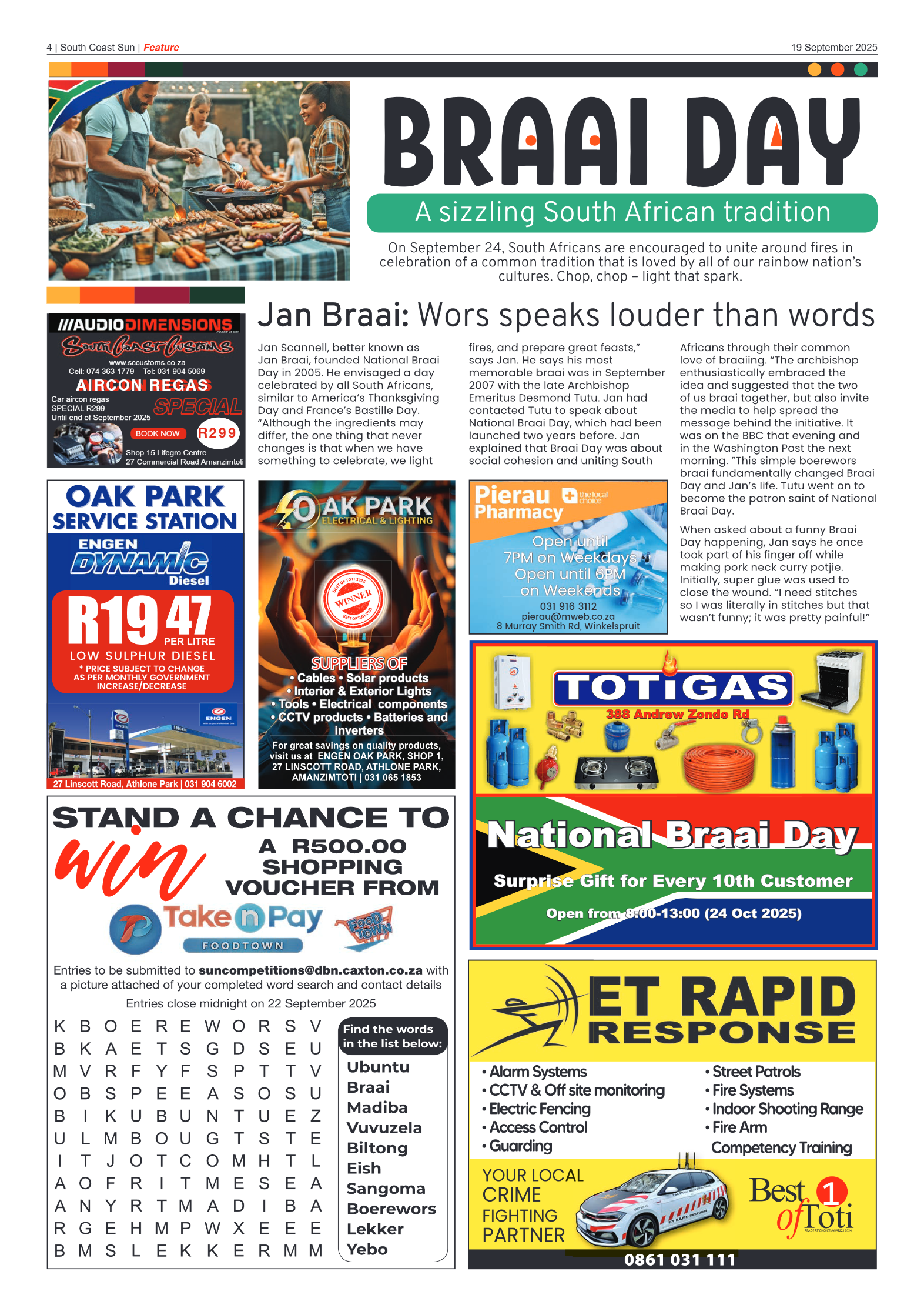 South Coast Sun 19 September 2025 page 4