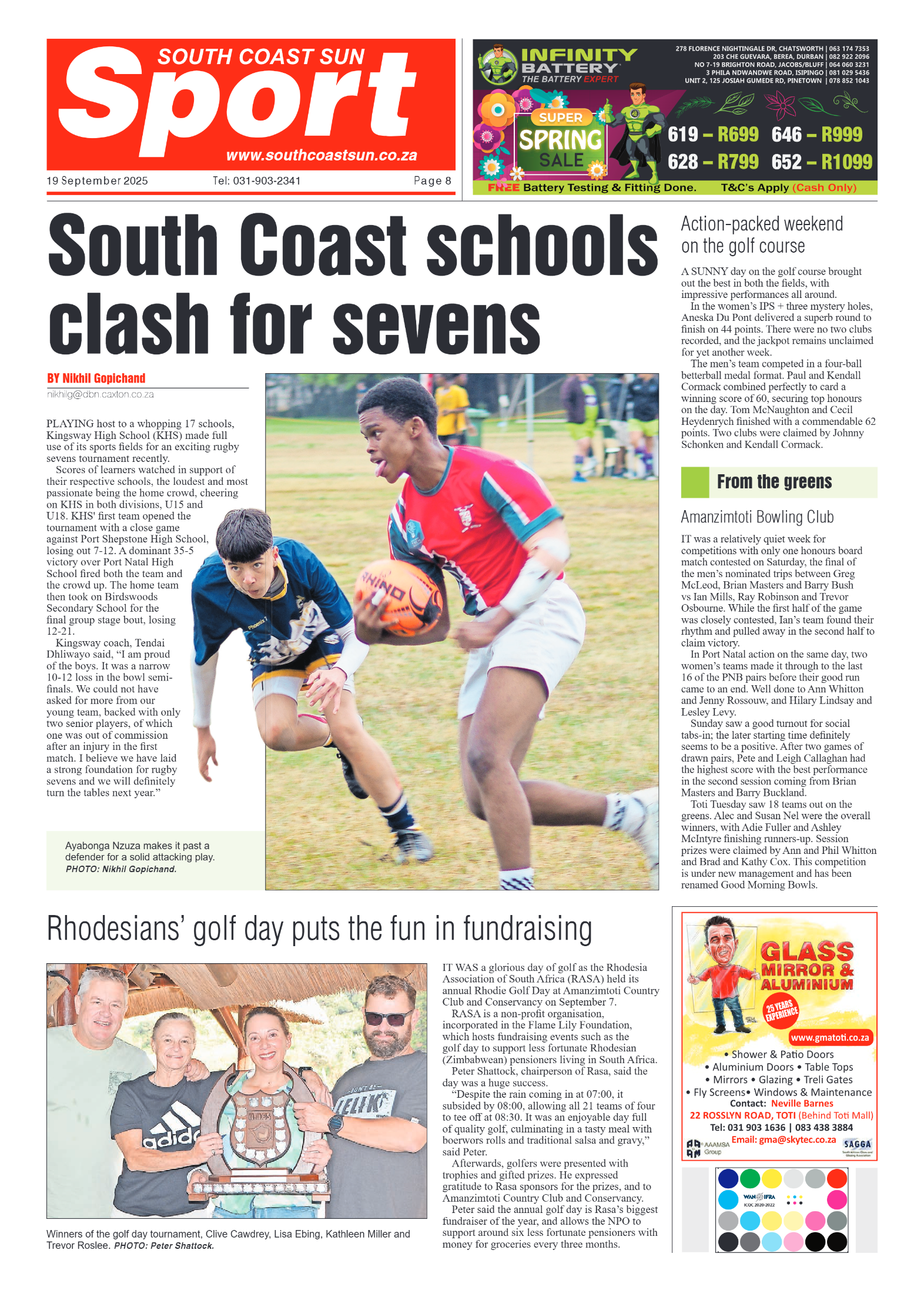 South Coast Sun 19 September 2025 page 8