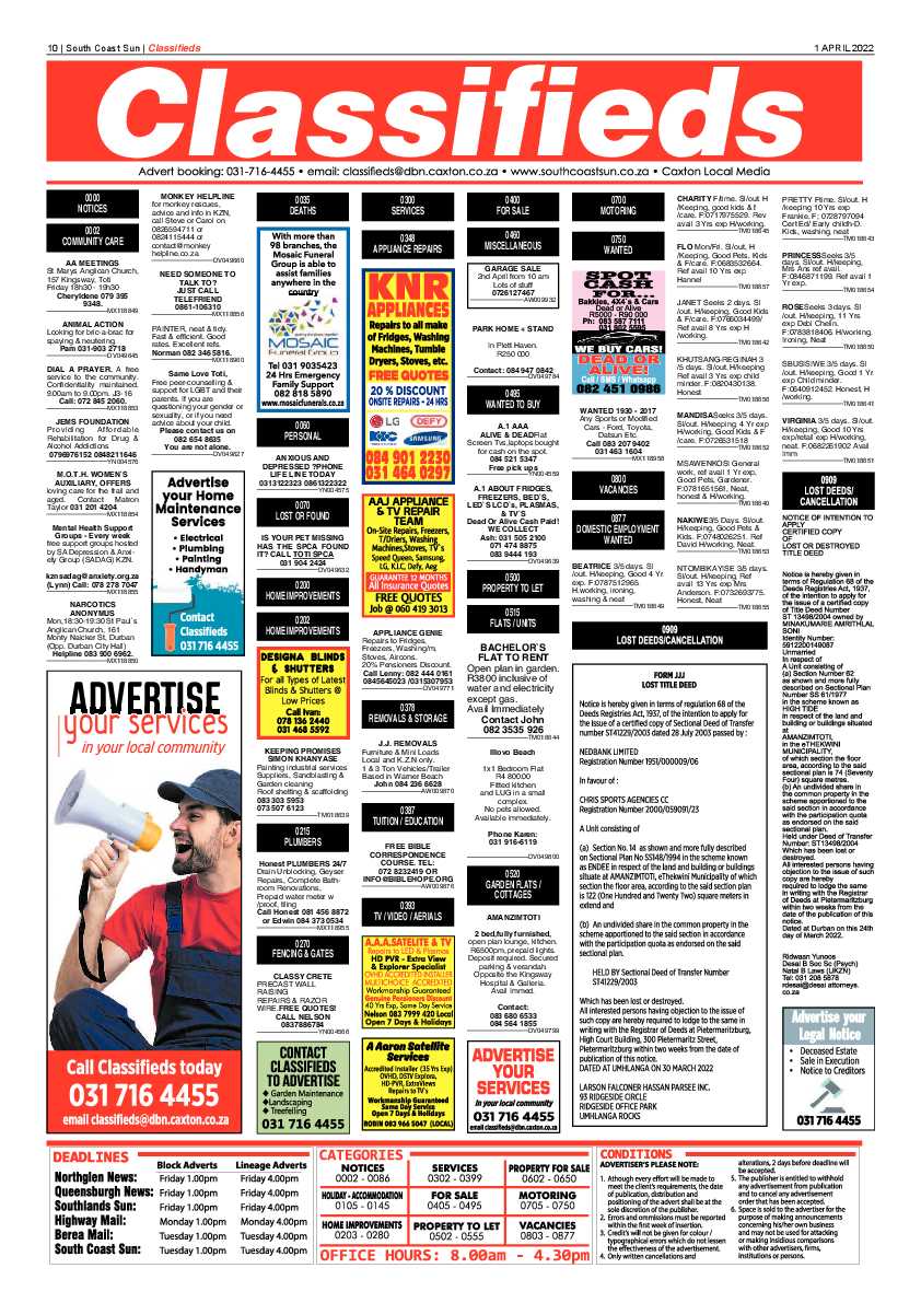 South Coast Sun 1 April 2022 page 10