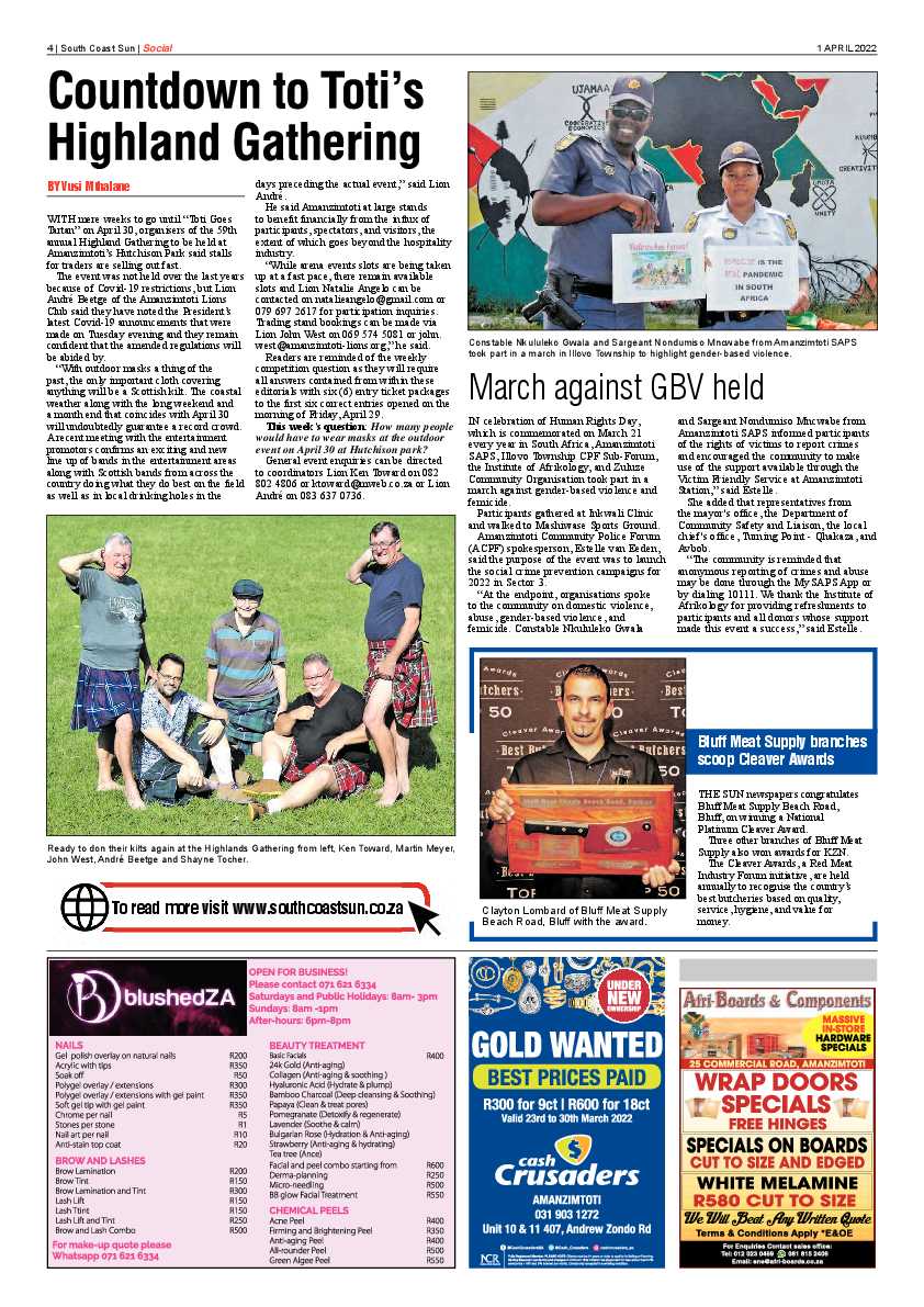 South Coast Sun 1 April 2022 page 4