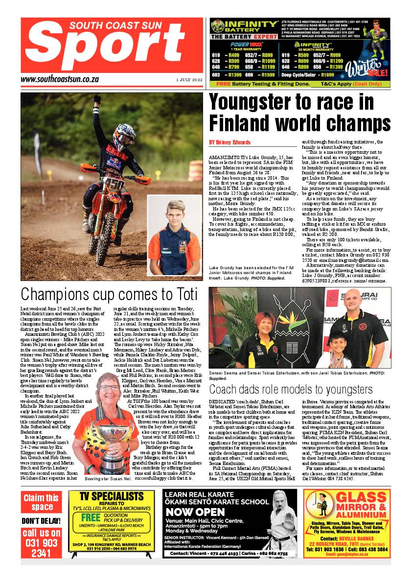 South Coast Sun 1 July 2022 page 12