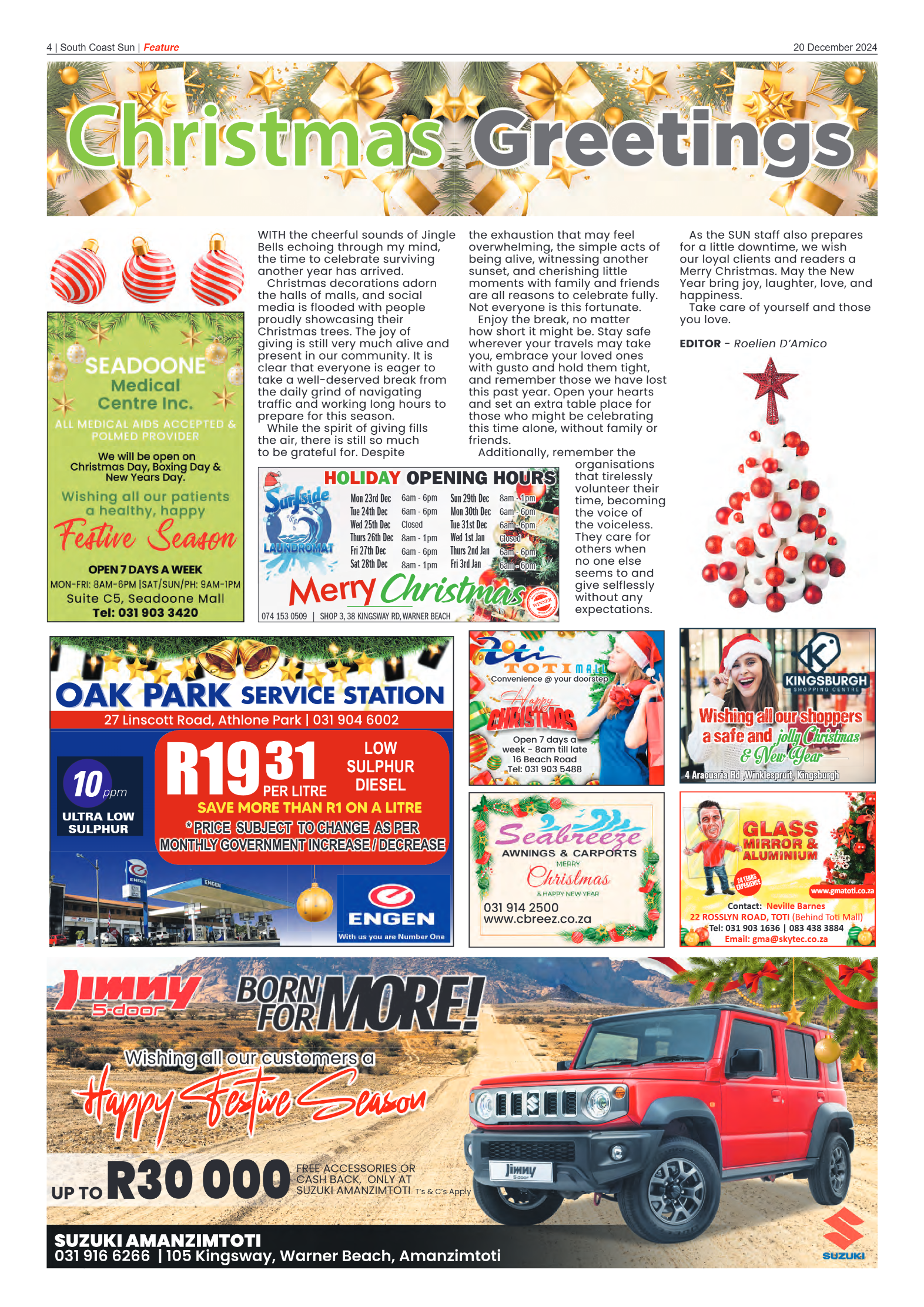 South Coast Sun 20 December 2024 page 4