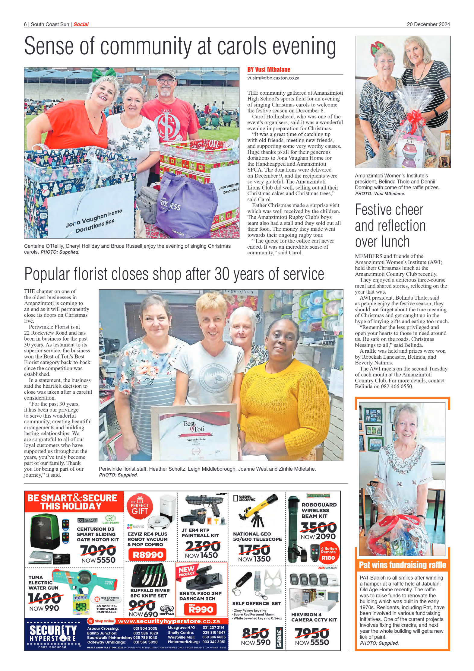 South Coast Sun 20 December 2024 page 6