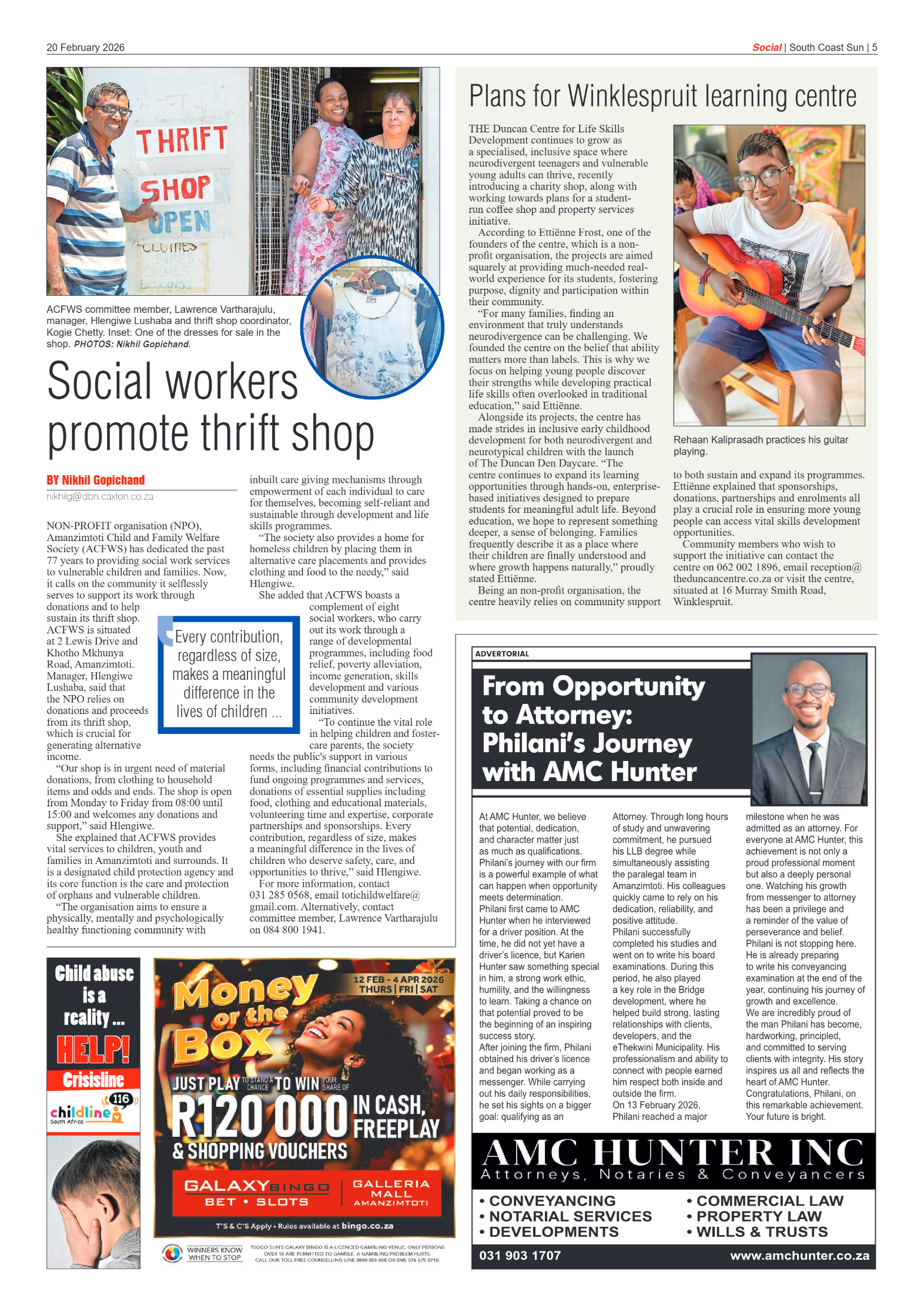 South Coast Sun 20 February 2026 page 5