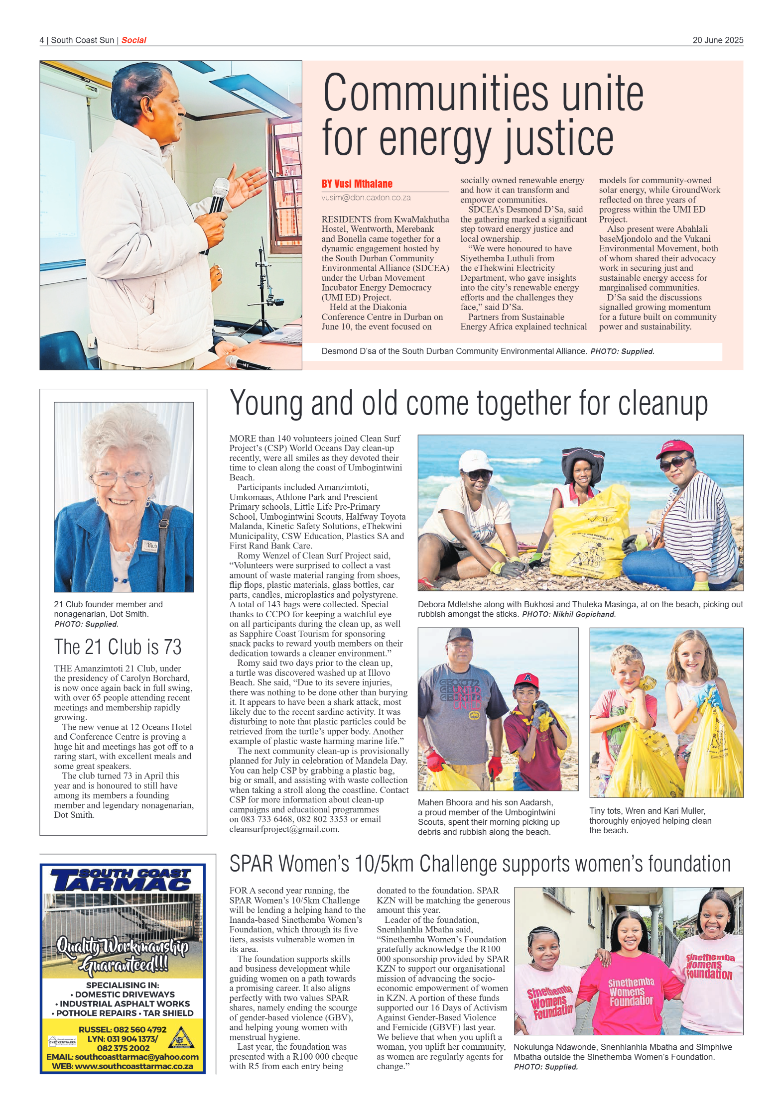 South Coast Sun 20 June 2025 page 4