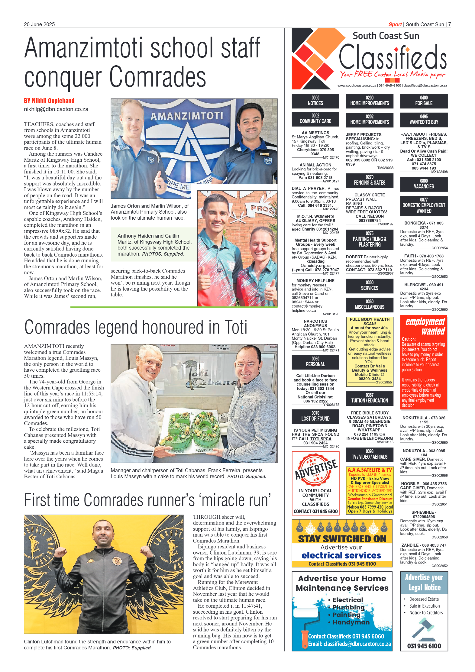 South Coast Sun 20 June 2025 page 7