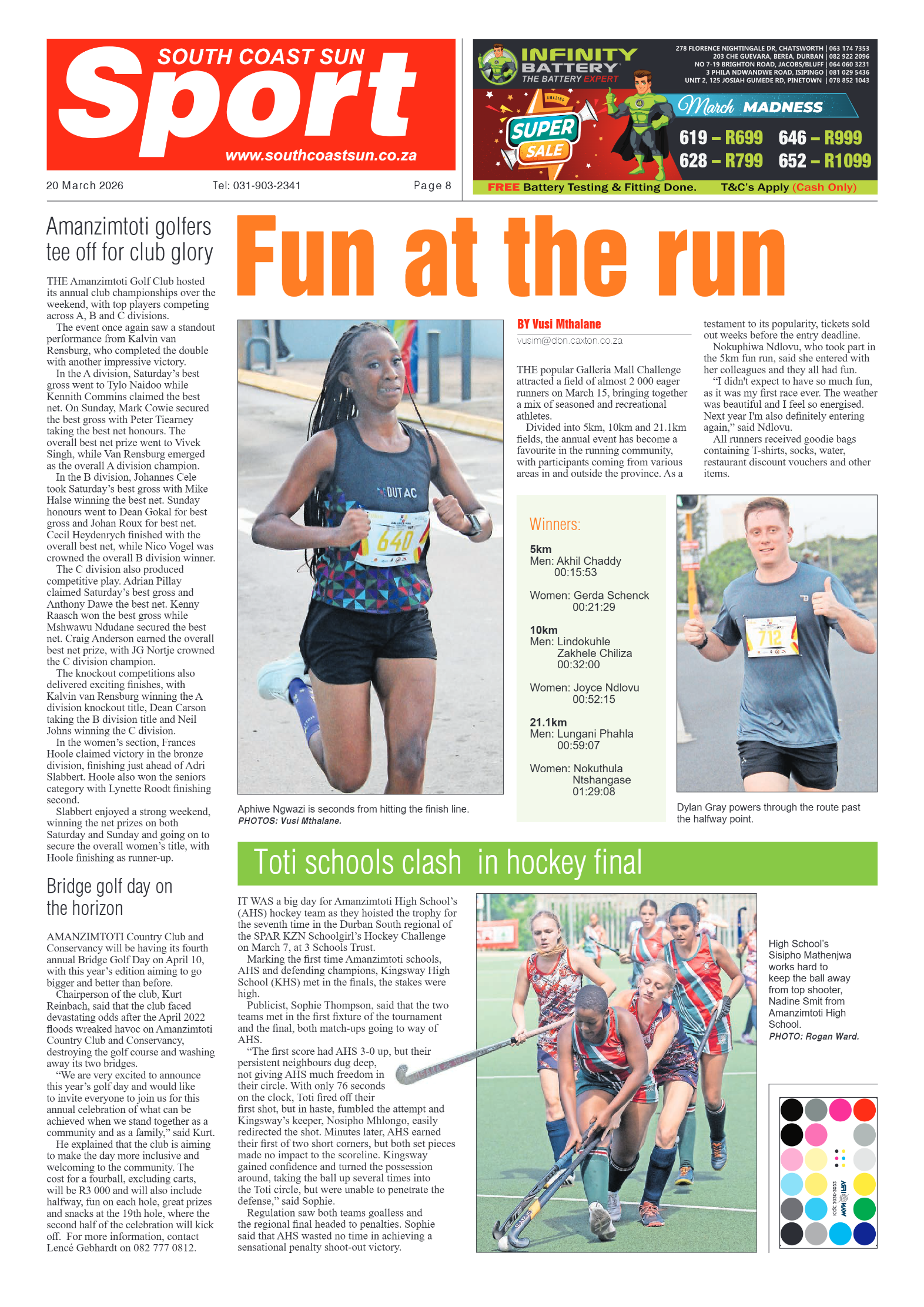 South Coast Sun 20 March 2026 page 8