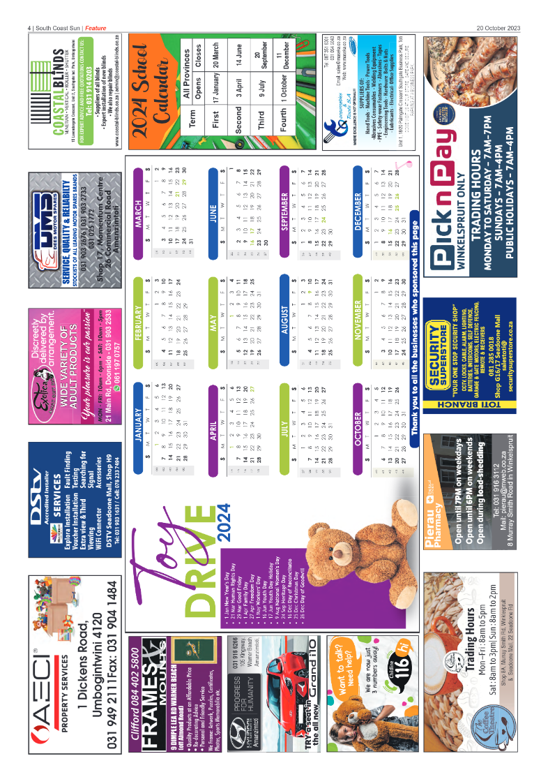 South Coast Sun 20 October 2023 page 4