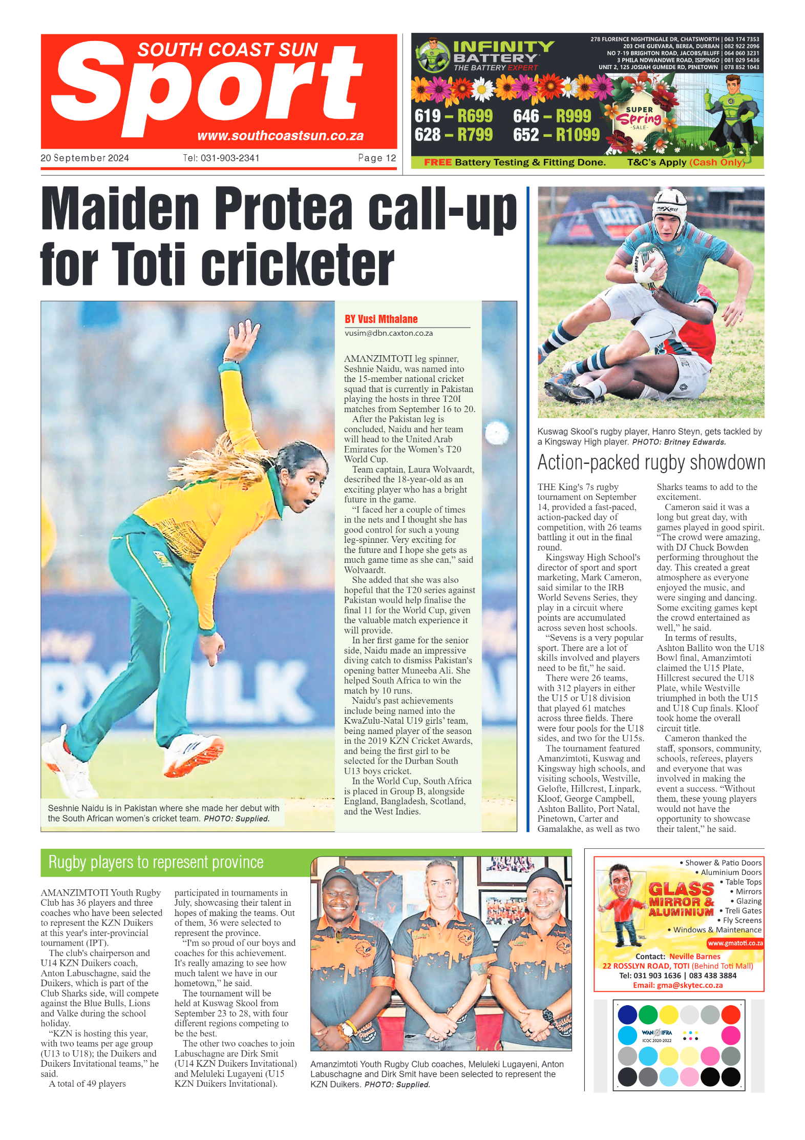 South Coast Sun 20 September 2024 page 12