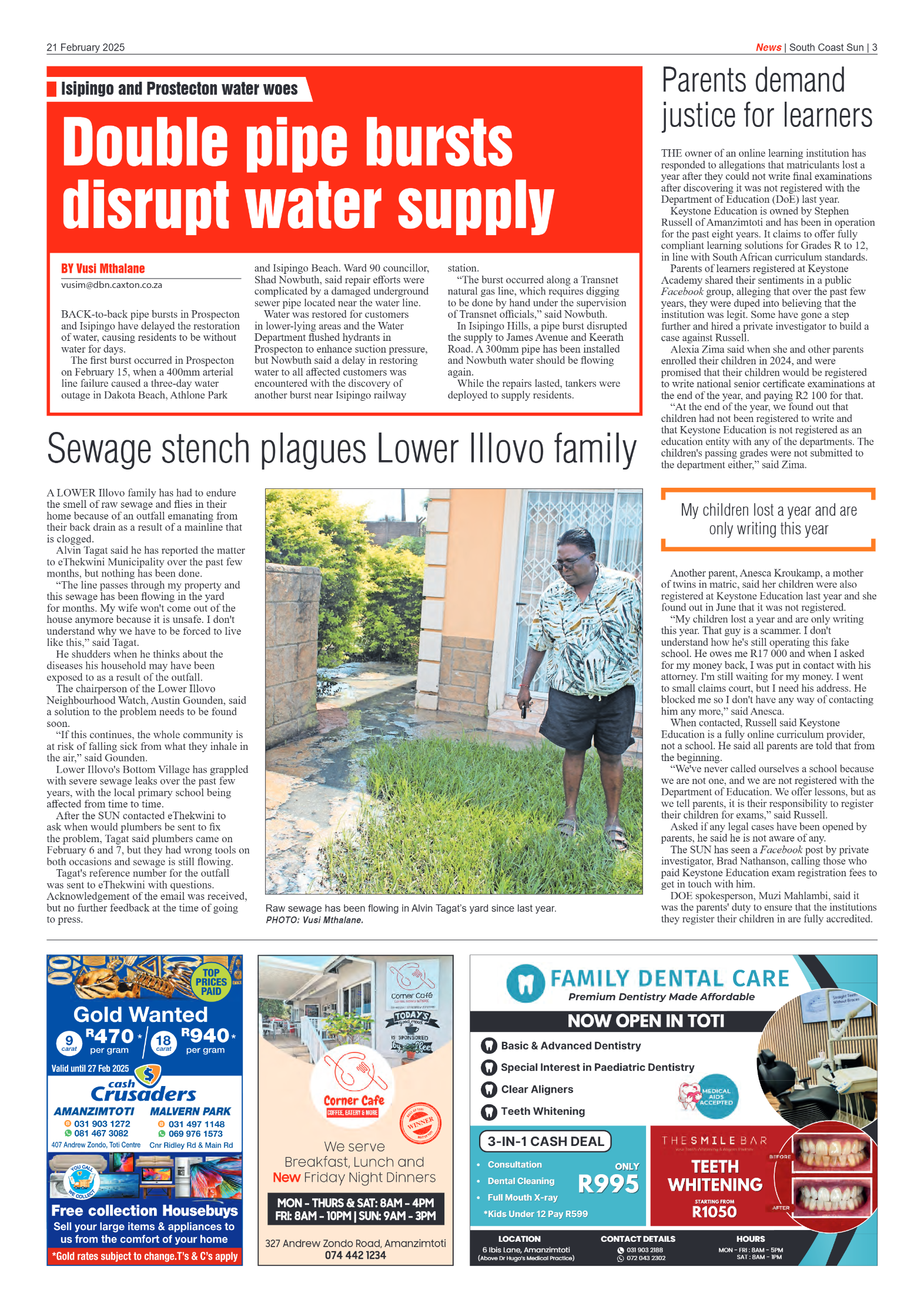 South Coast Sun 21 February 2025 page 3