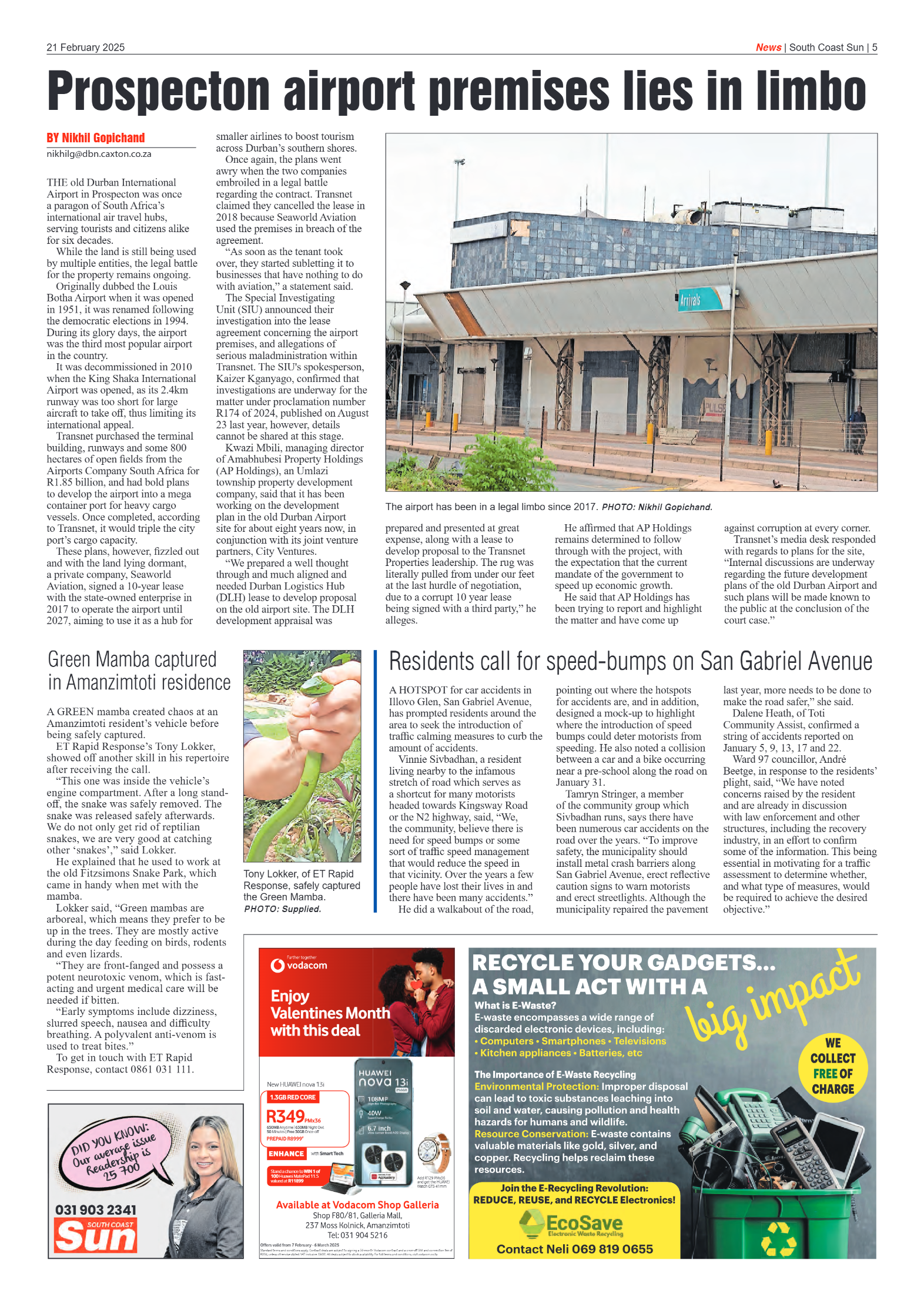 South Coast Sun 21 February 2025 page 5