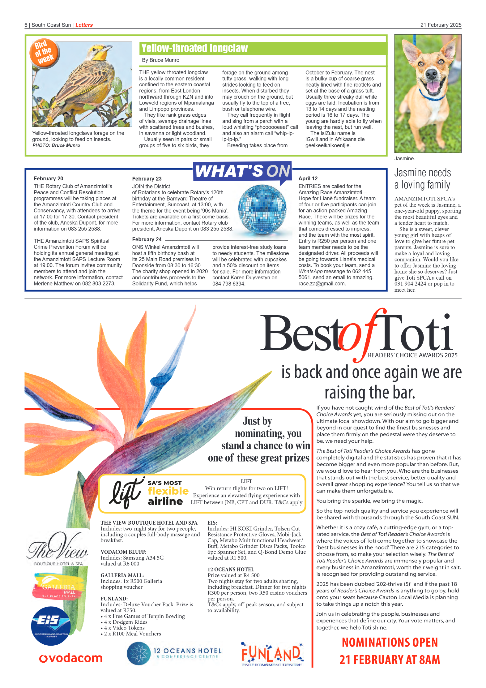 South Coast Sun 21 February 2025 page 6