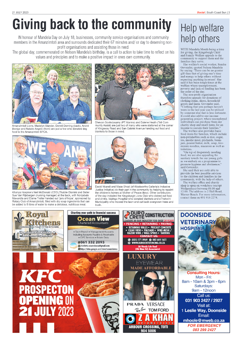 South Coast Sun 21 July 2023 page 3