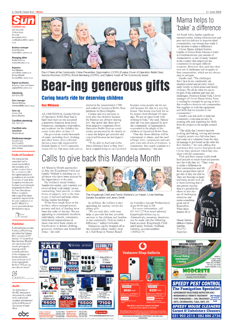 South Coast Sun 21 June 2024 page 2
