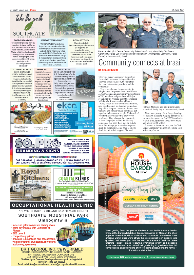 South Coast Sun 21 June 2024 page 6