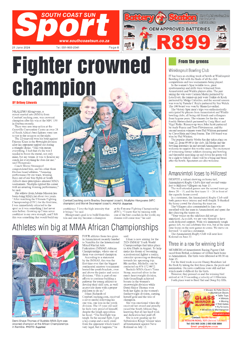 South Coast Sun 21 June 2024 page 8