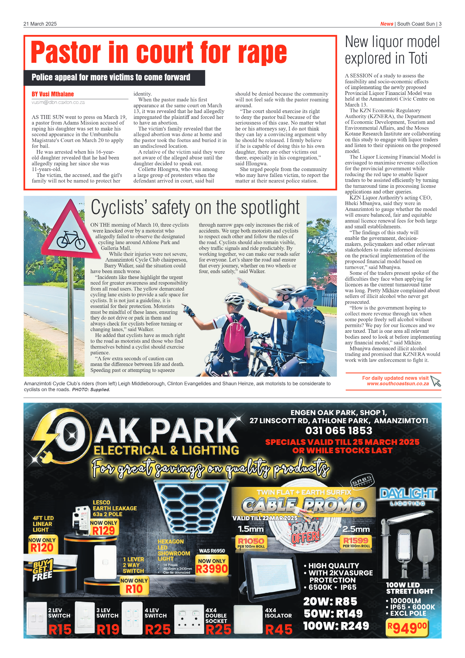 South Coast Sun 21 March 2025 page 3