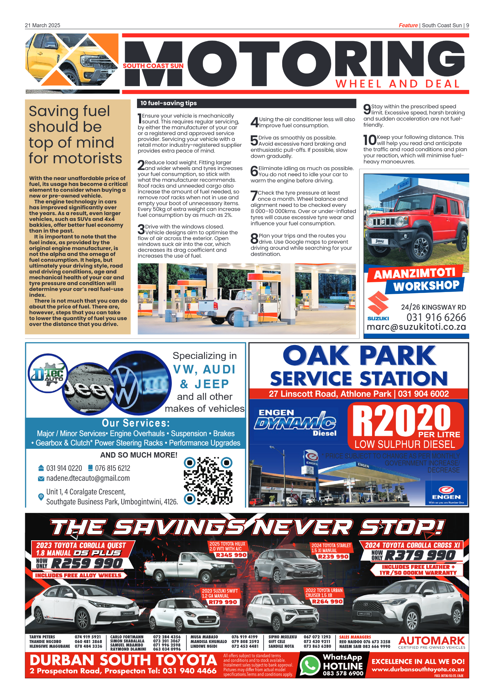 South Coast Sun 21 March 2025 page 9