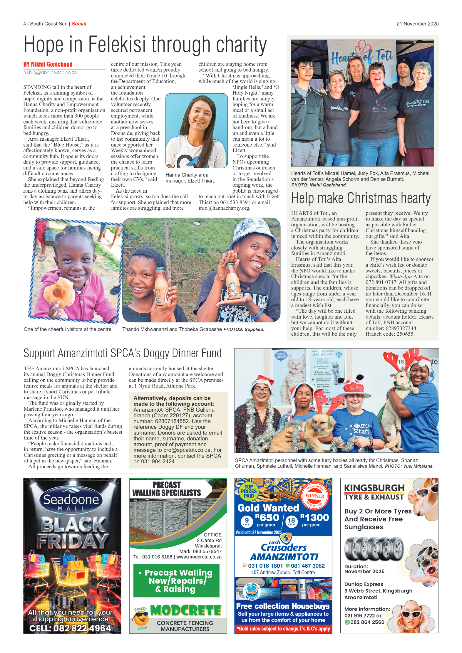 South Coast Sun 21 November 2025 page 4