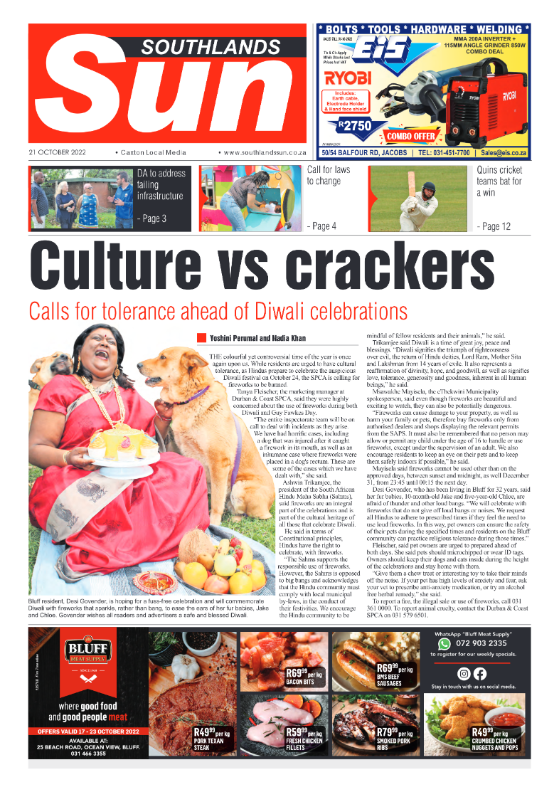 Southlands Sun 21 October 2022 page 1