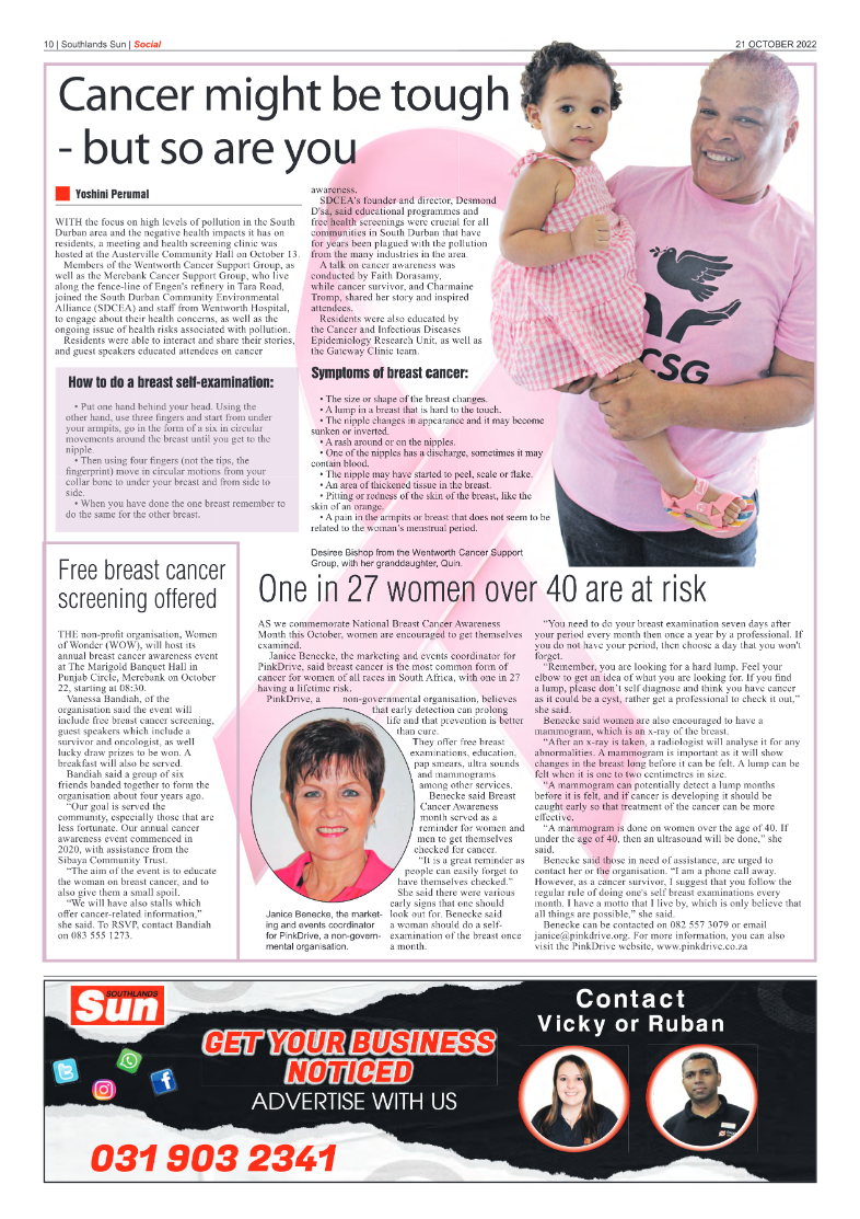 Southlands Sun 21 October 2022 page 10