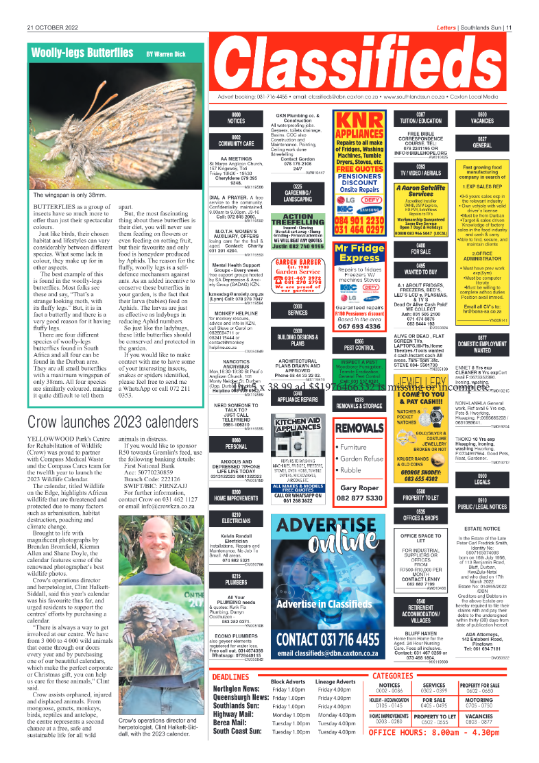 Southlands Sun 21 October 2022 page 11