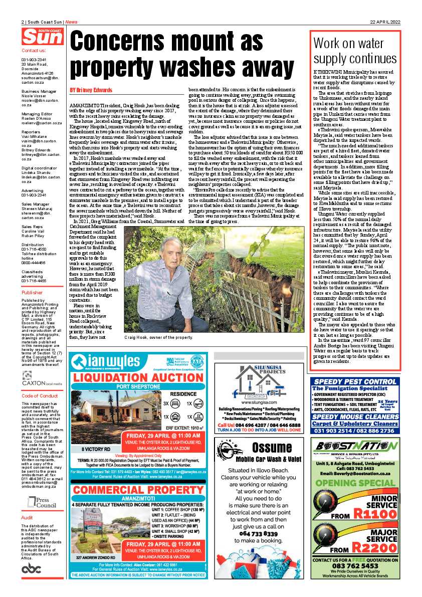 South Coast Sun 22 April 2022 page 2