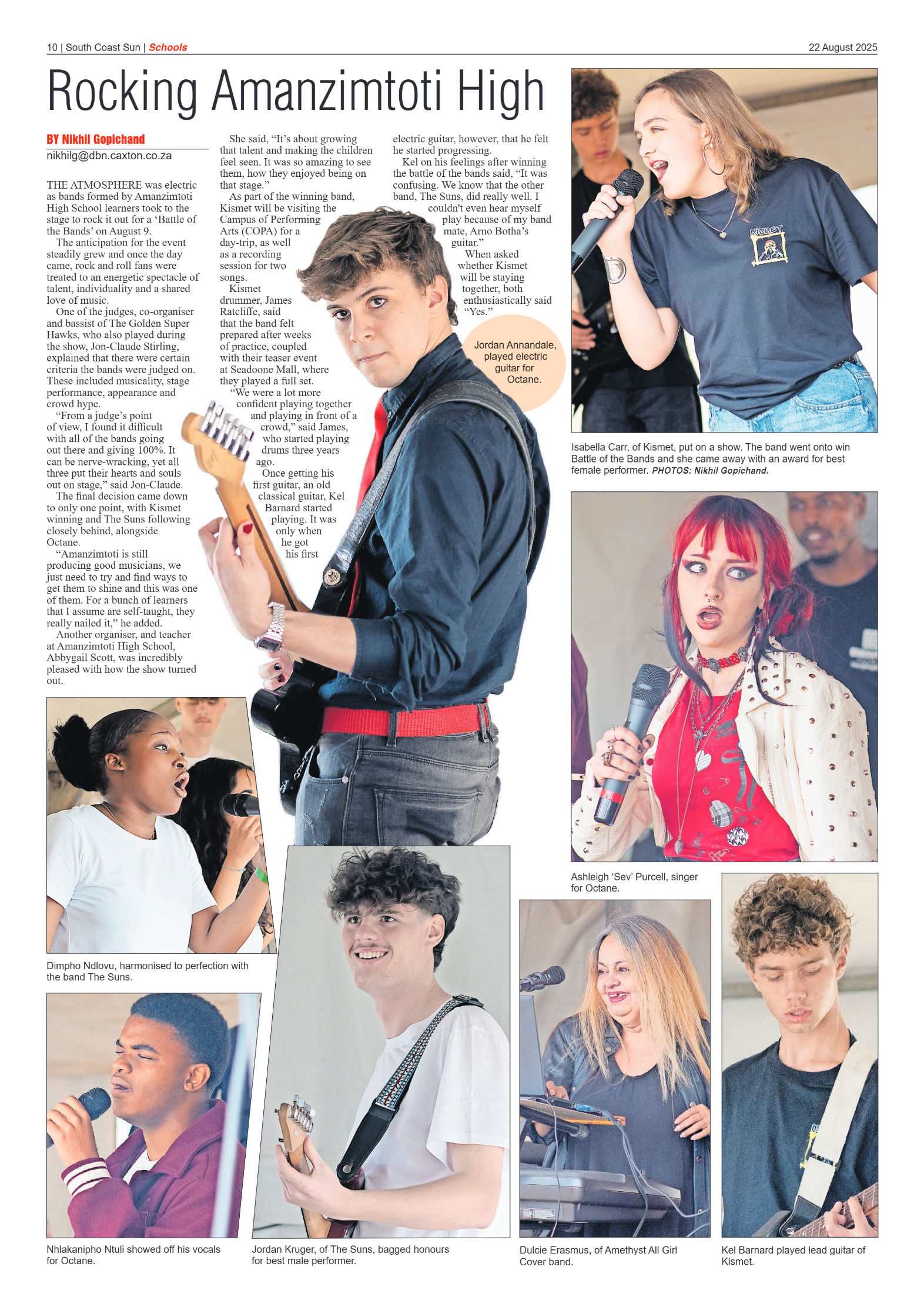 South Coast Sun 22 August 2025 page 10