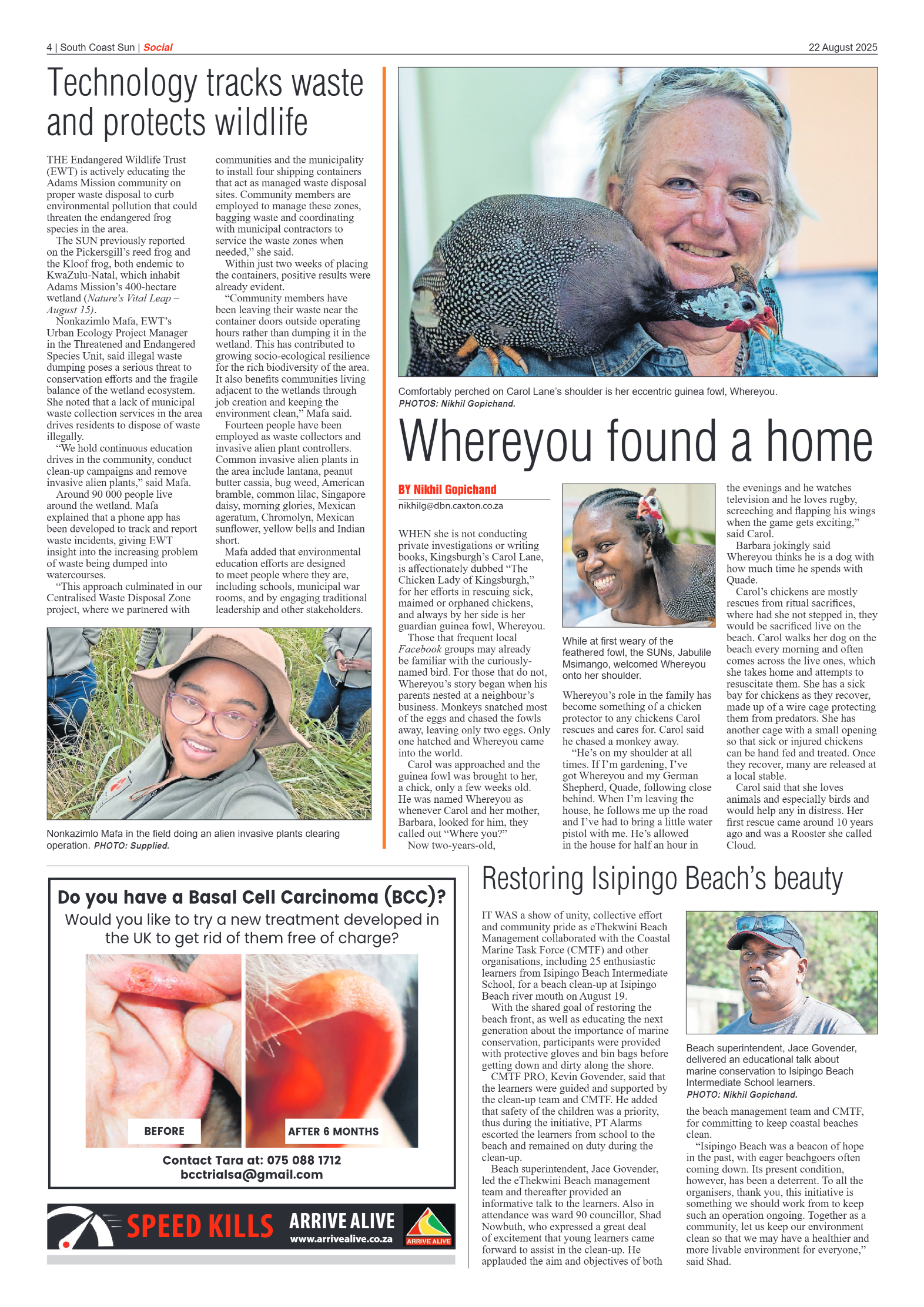 South Coast Sun 22 August 2025 page 4