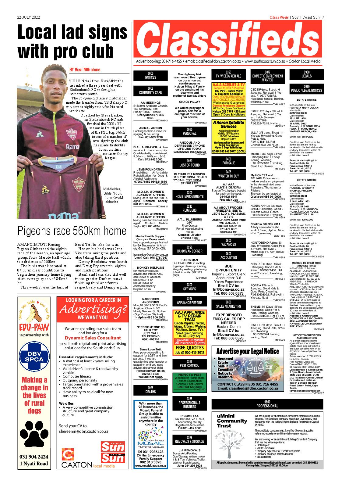 South Coast Sun 22 July 2022 page 7