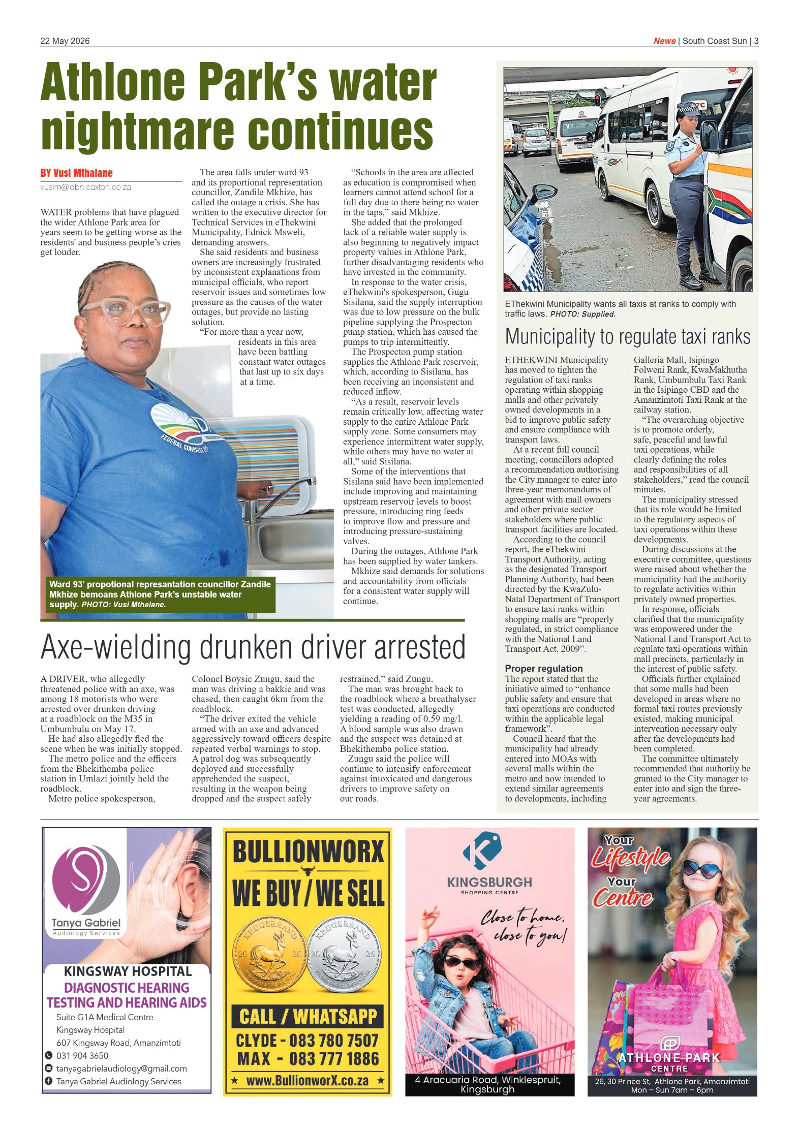 South Coast Sun 22 May 2026 page 3