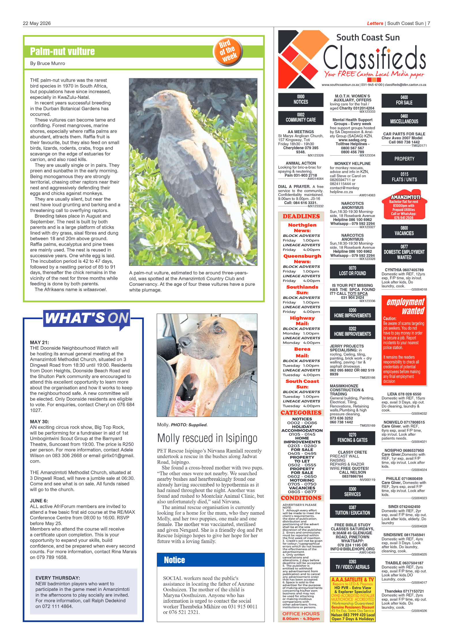South Coast Sun 22 May 2026 page 7