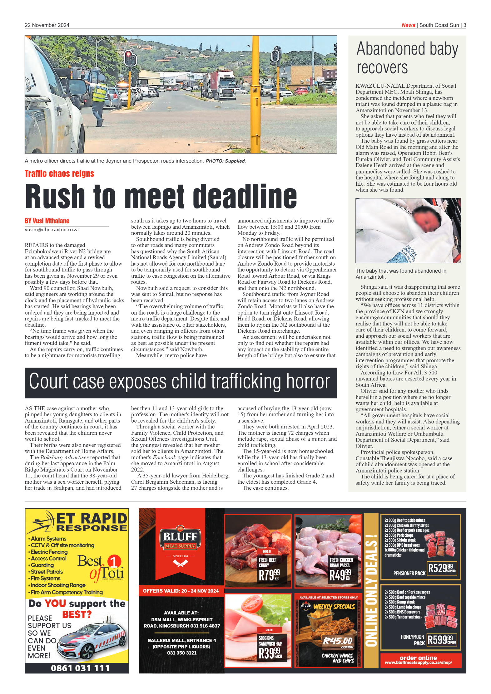 South Coast Sun 22 November 2024 page 3