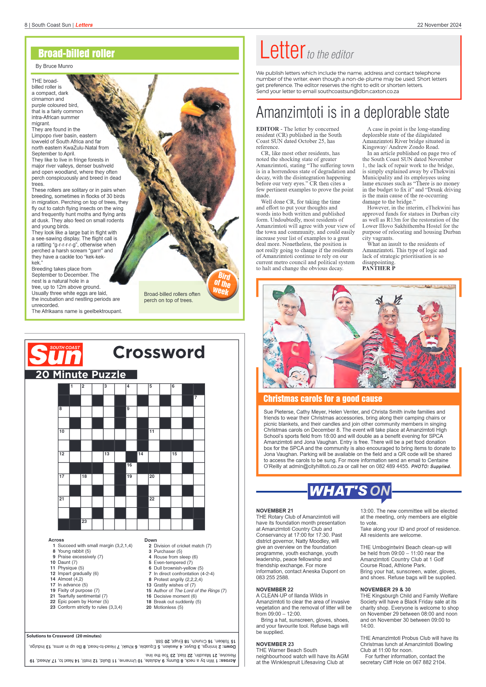 South Coast Sun 22 November 2024 page 8