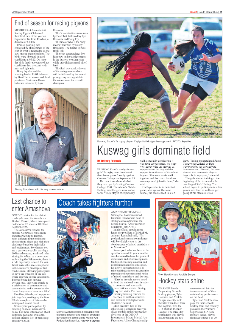 South Coast Sun 22 September 2023 page 11