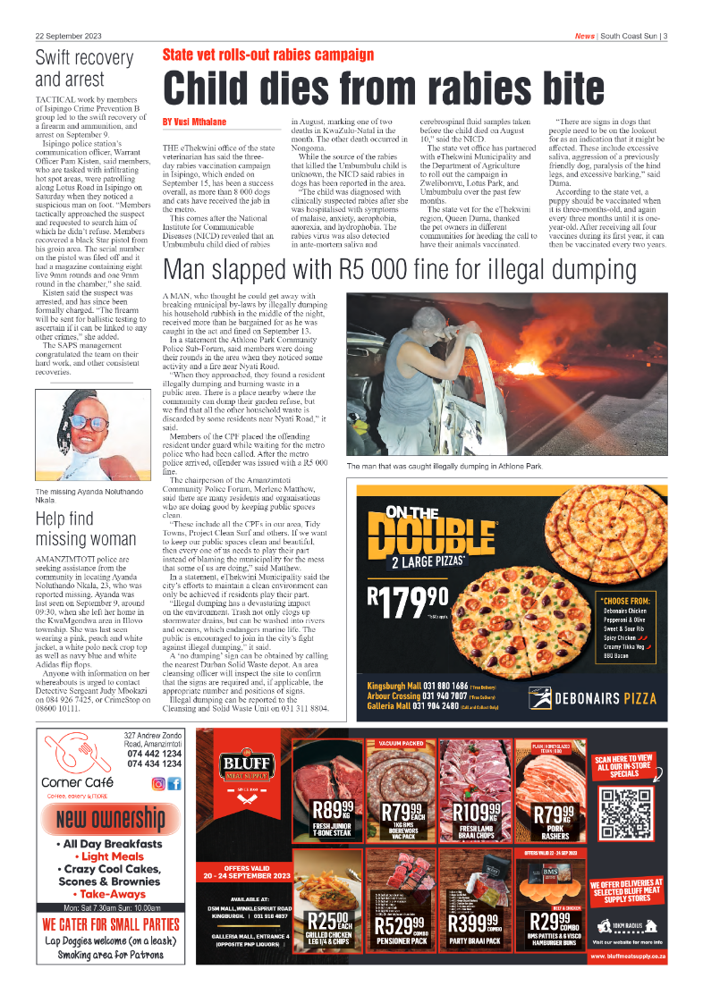 South Coast Sun 22 September 2023 page 3