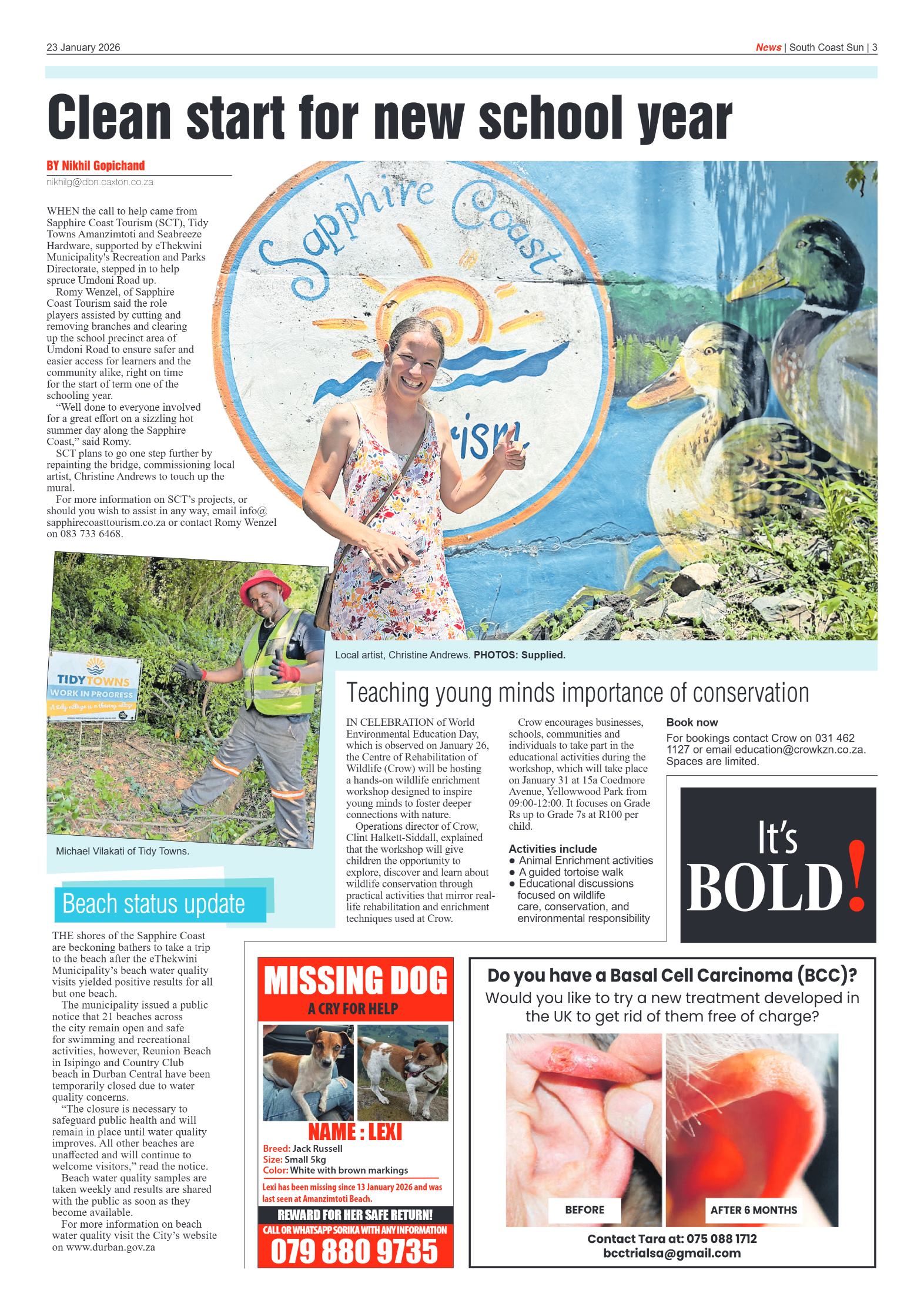 South Coast Sun 23 January 2026 page 3