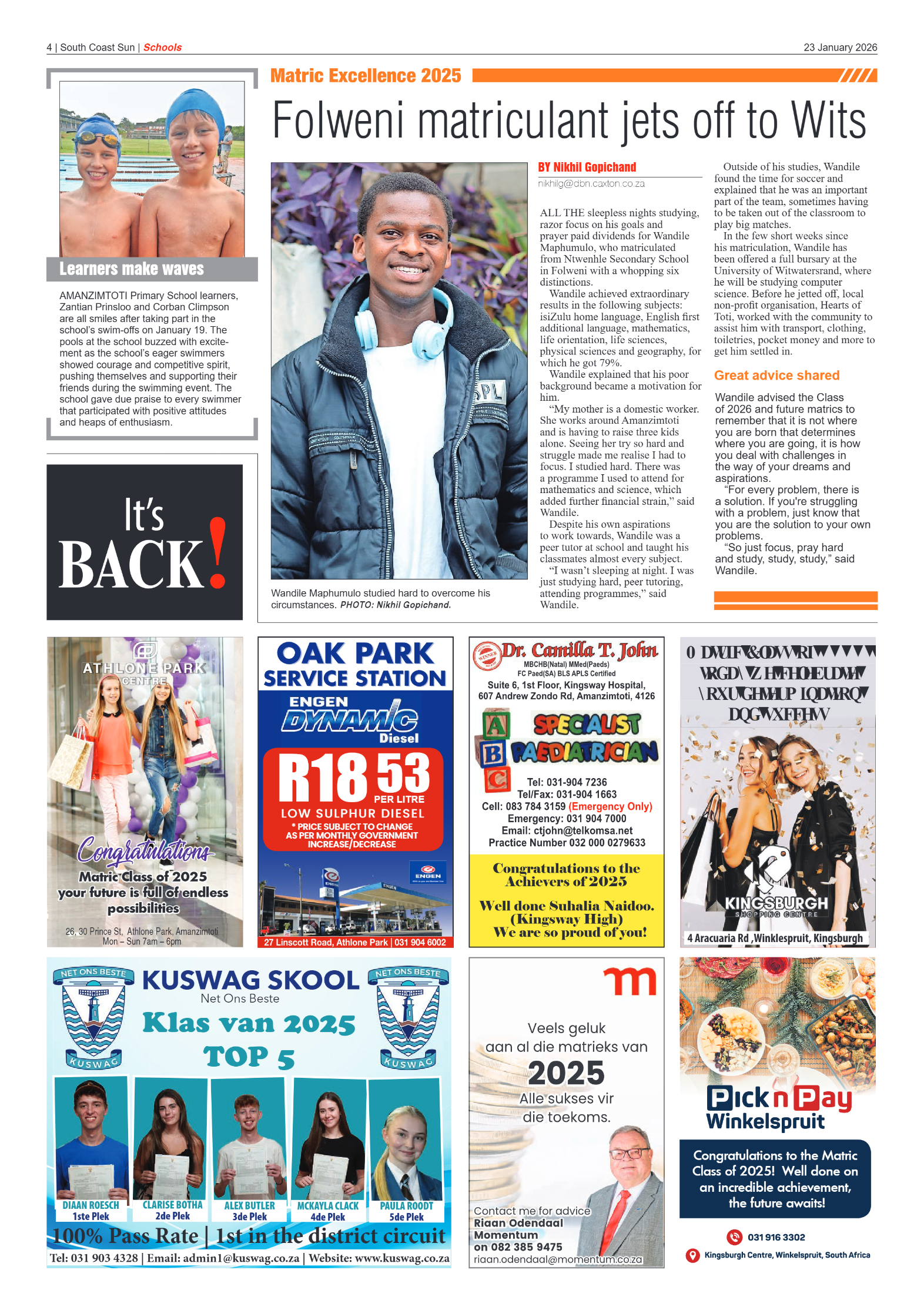 South Coast Sun 23 January 2026 page 4