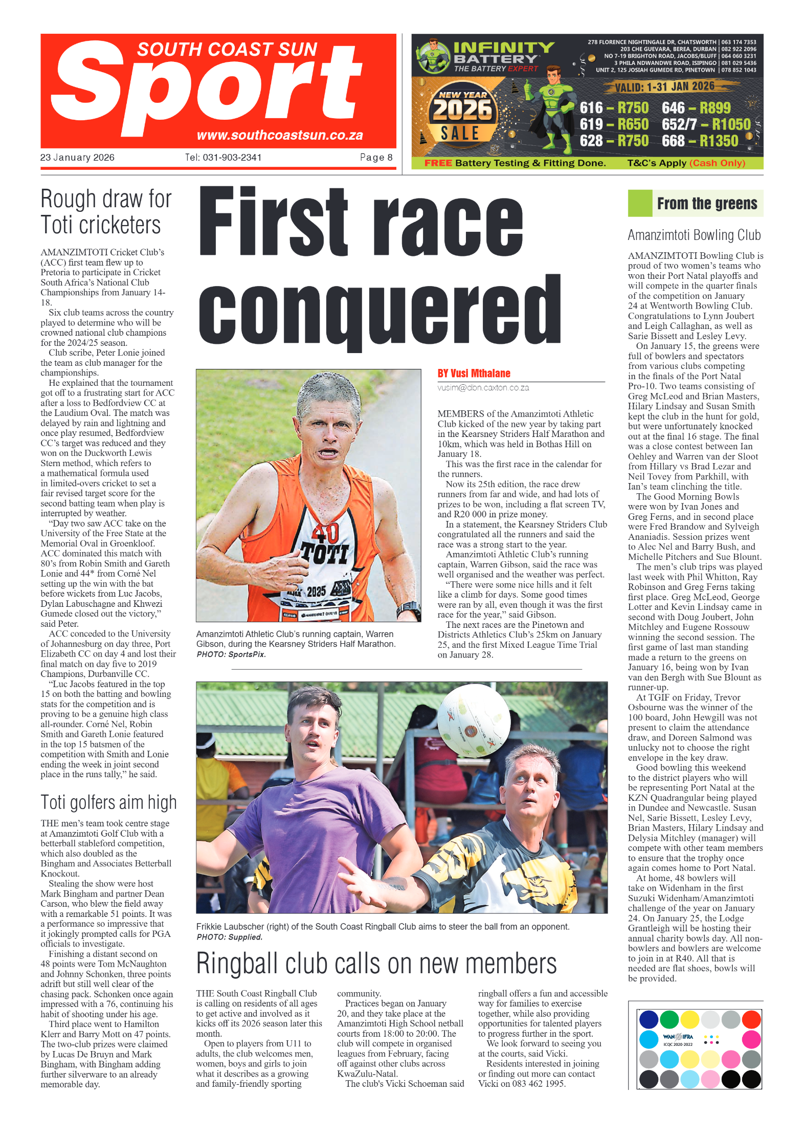 South Coast Sun 23 January 2026 page 8