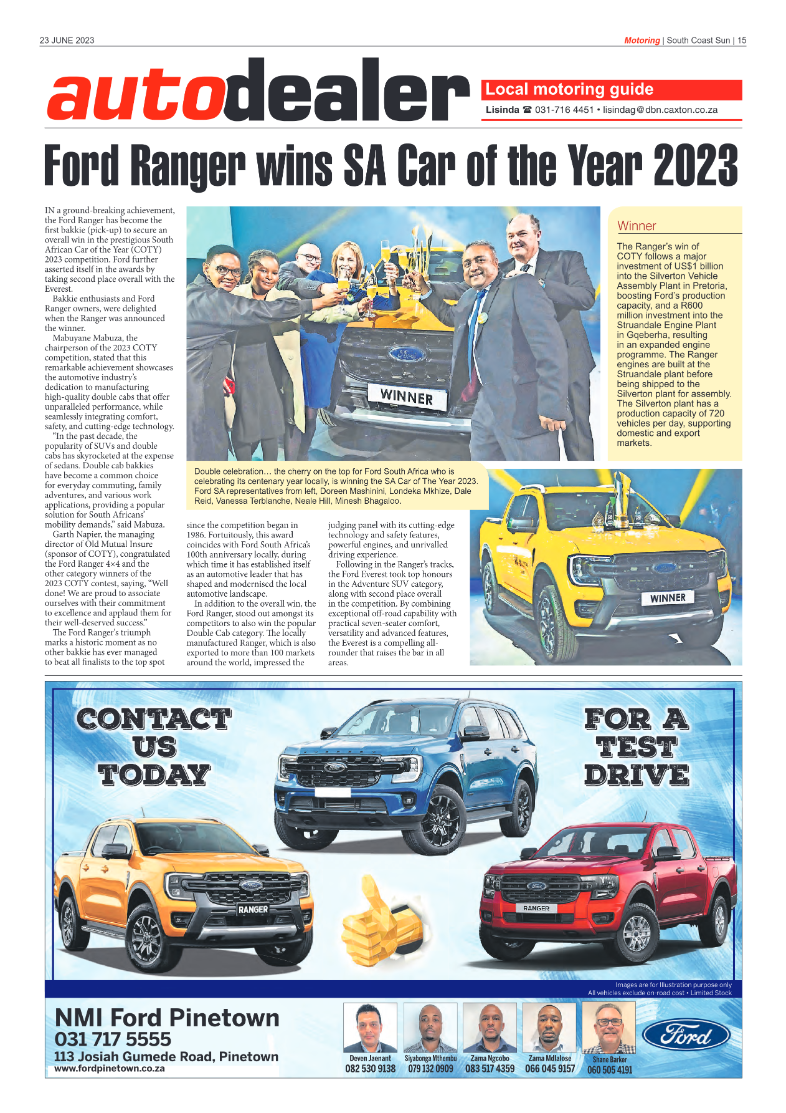 South Coast Sun 23 June 2023 page 15