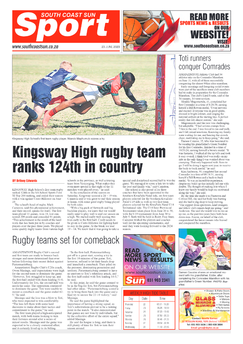 South Coast Sun 23 June 2023 page 16