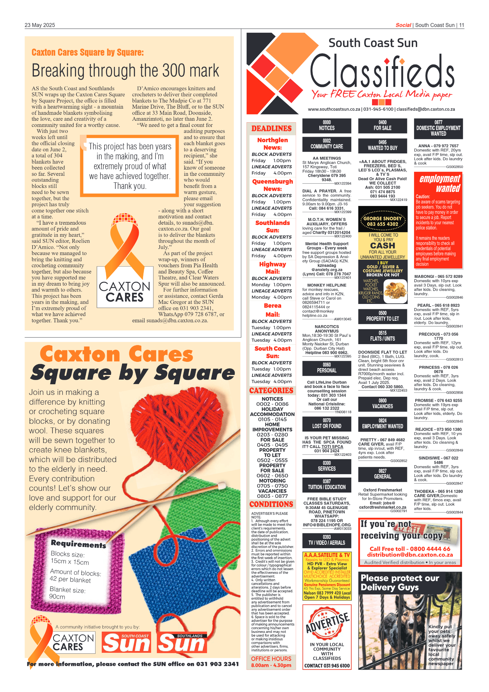 South Coast Sun 23 May 2025 page 11