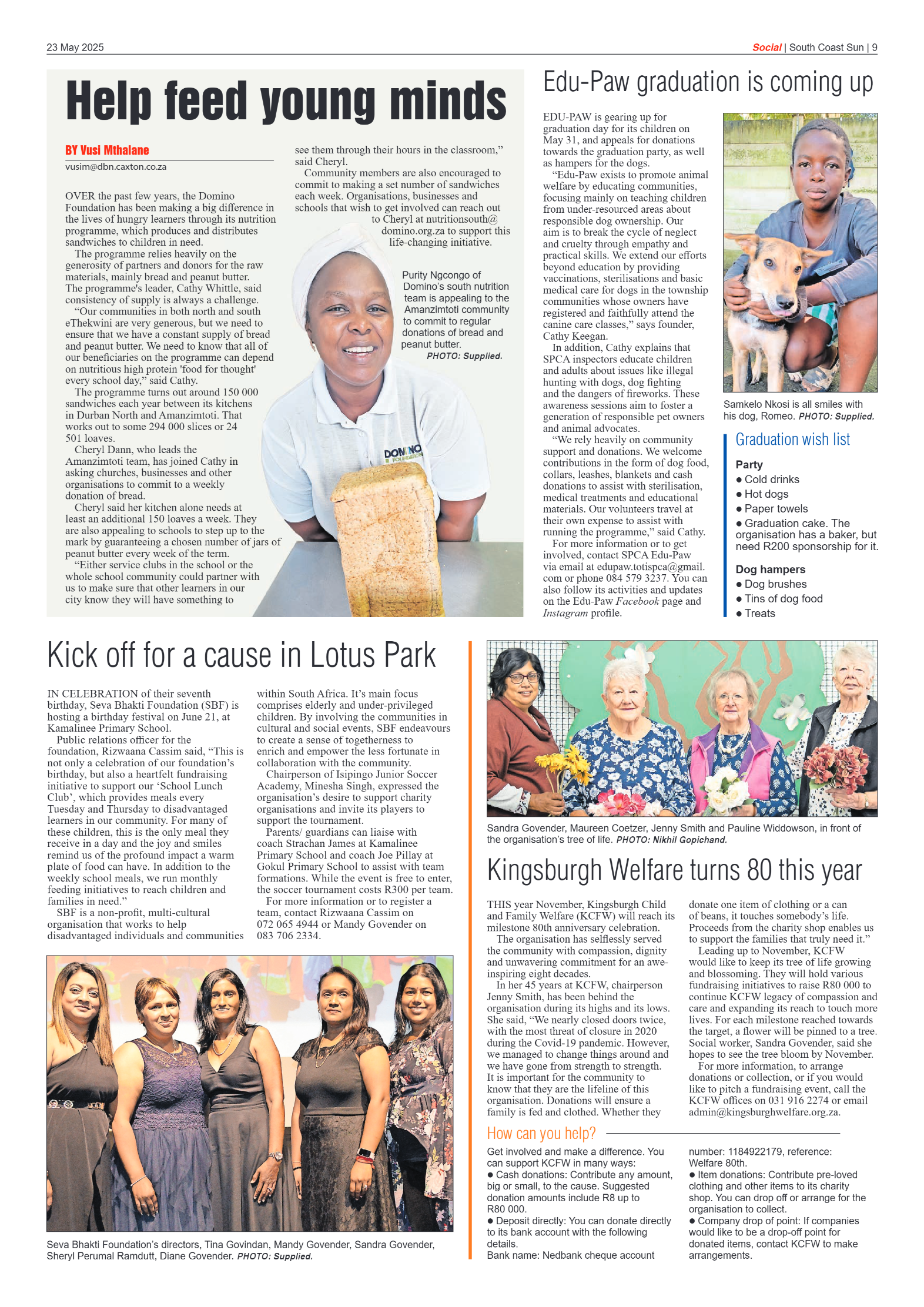 South Coast Sun 23 May 2025 page 9