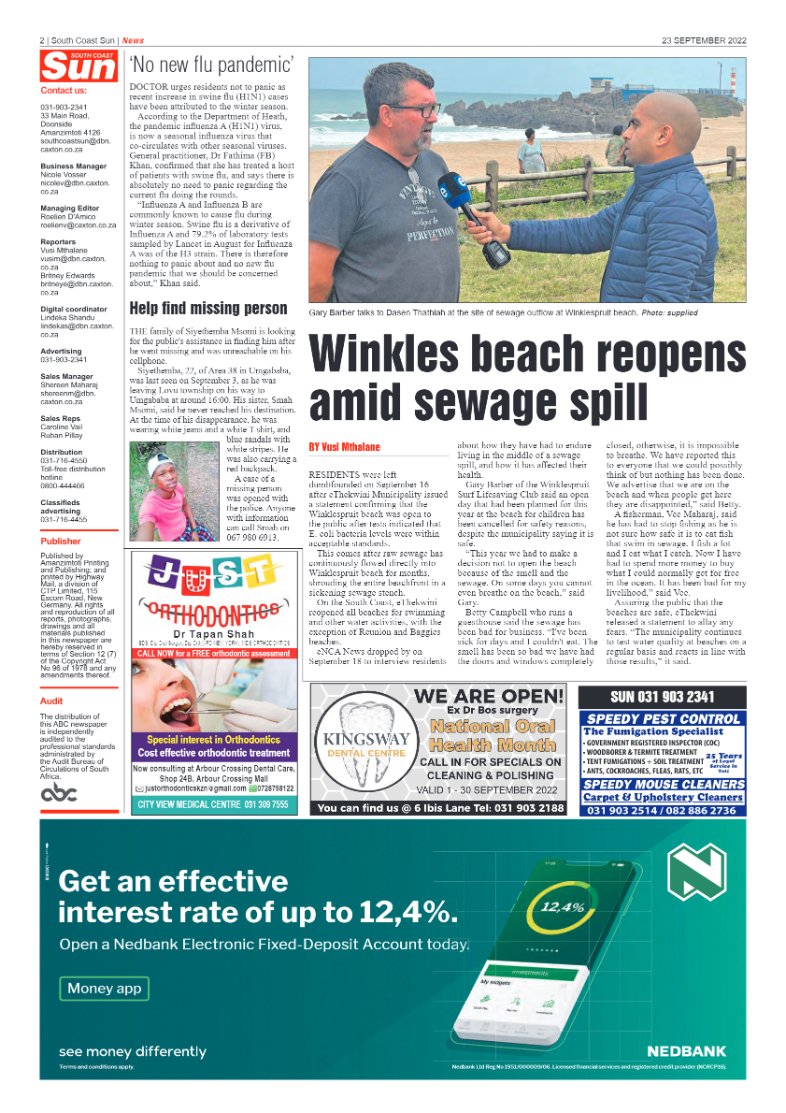 South Coast Sun 23 September 2022 page 2